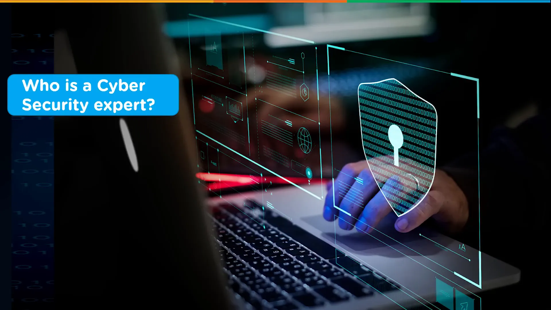 מומחה אבטחת סייבר בעבודתו